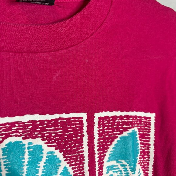 Vtg 1992 single stitch Daytona Beach pink tee - Picture 2 of 5